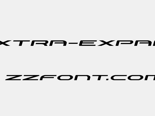 Antietam Extra-Expanded Italic