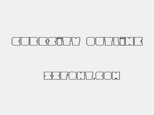 Cubesity outline