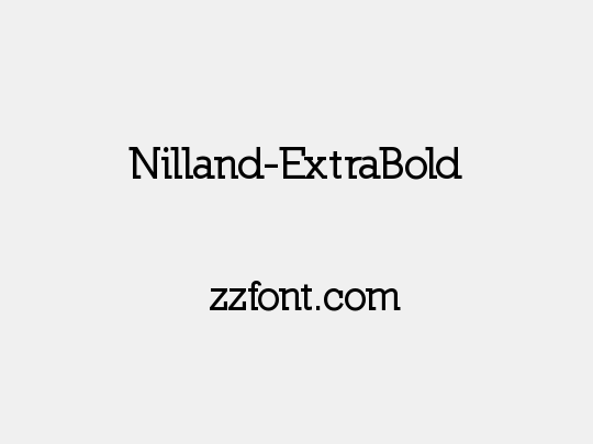 Nilland-ExtraBold