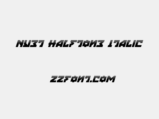 Nyet Halftone Italic