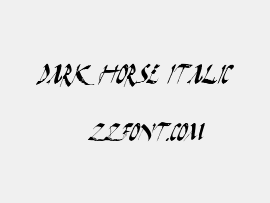 Dark Horse Italic