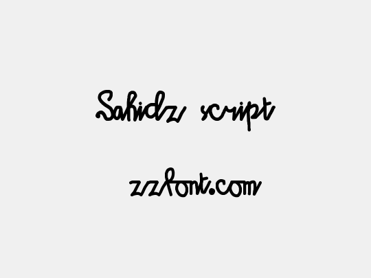 Sahidz script