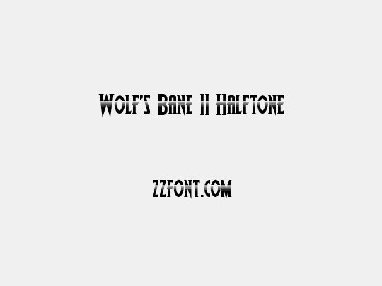 Wolf's Bane II Halftone