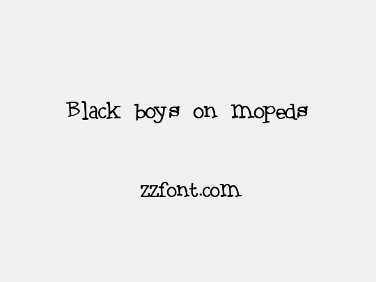Black boys on mopeds