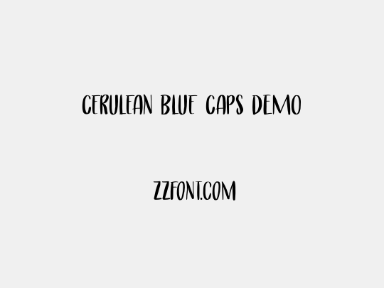 Cerulean Blue Caps DEMO