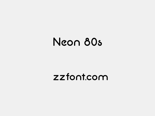 Neon 80s
