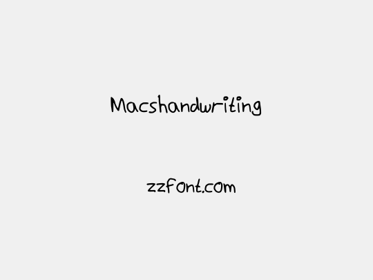 Macshandwriting