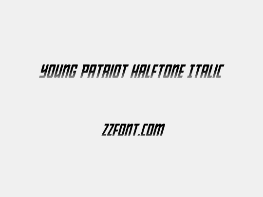 Young Patriot Halftone Italic