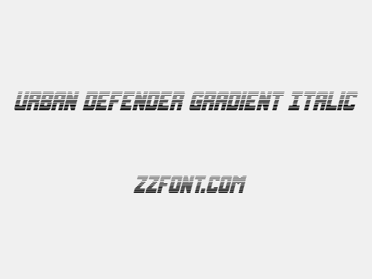 Urban Defender Gradient Italic