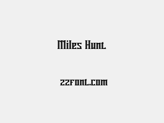 Miles Hunt