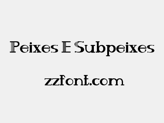 Peixes E Subpeixes