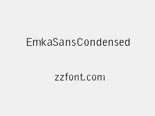 EmkaSansCondensed