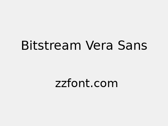 Bitstream Vera Sans