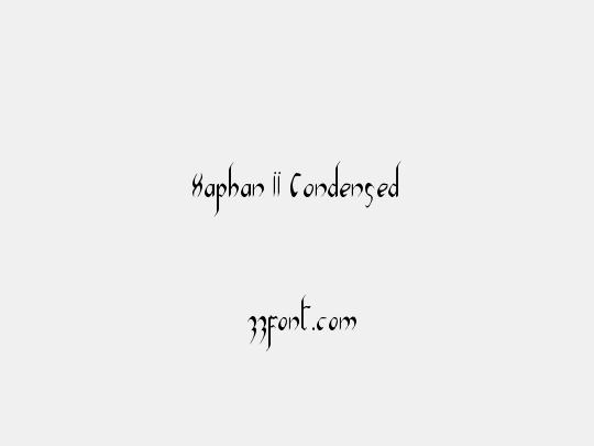 Xaphan II Condensed