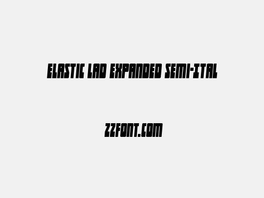 Elastic Lad Expanded Semi-Ital