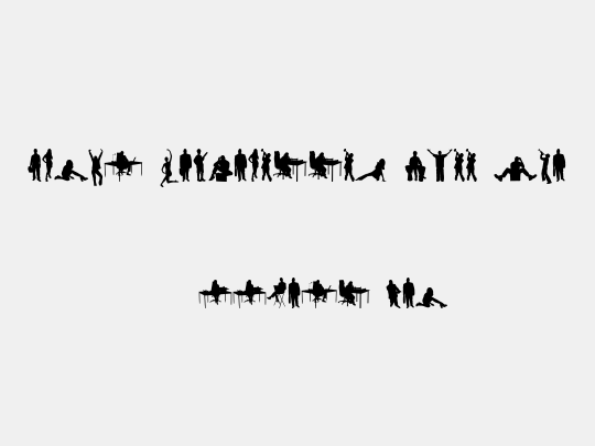 Human Silhouettes Free Two