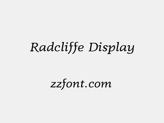 Radcliffe Display
