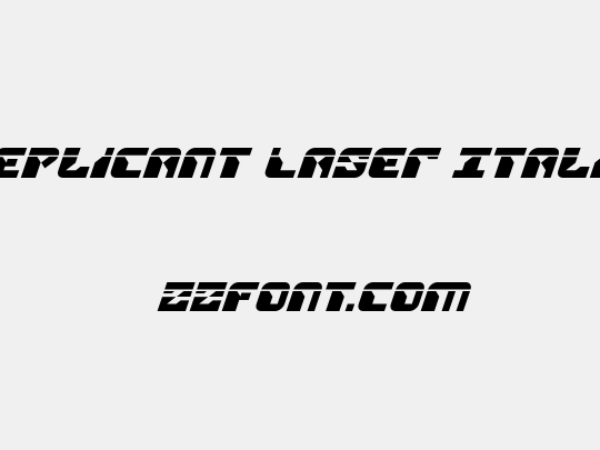 Replicant Laser Italic