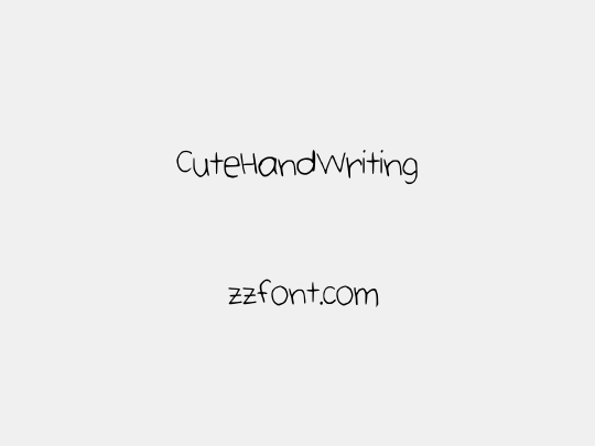 CuteHandWriting