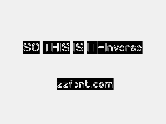 SO THIS IS IT-Inverse