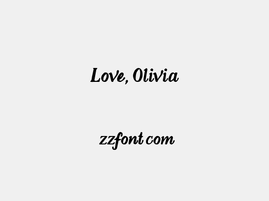 Love, Olivia