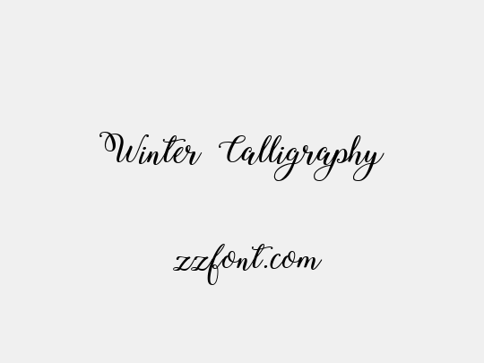 Winter Calligraphy