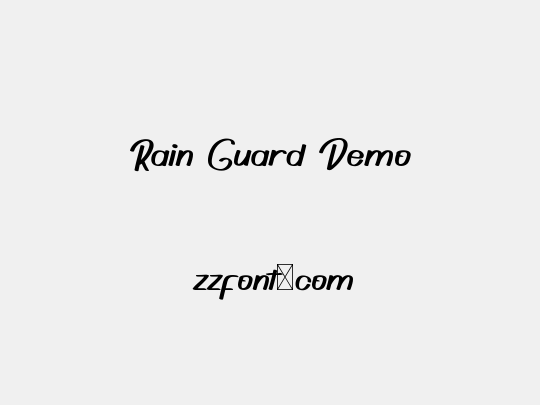 Rain Guard Demo