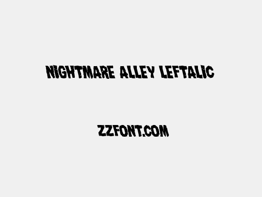 Nightmare Alley Leftalic