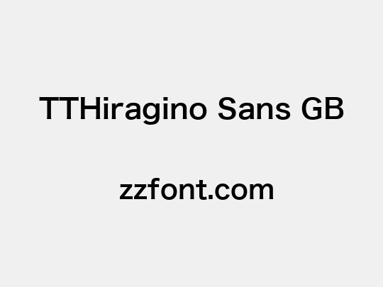 TTHiragino Sans GB
