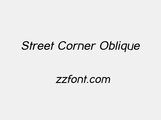 Street Corner Oblique