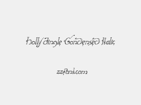 Holly Jingle Condensed Italic