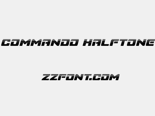 Super Commando Halftone Italic