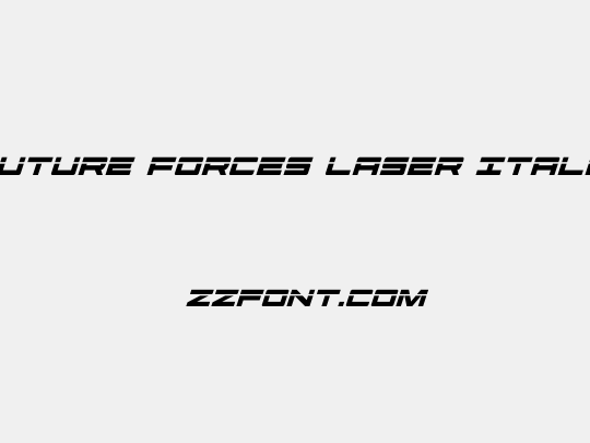 Future Forces Laser Italic