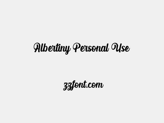 Albertiny Personal Use