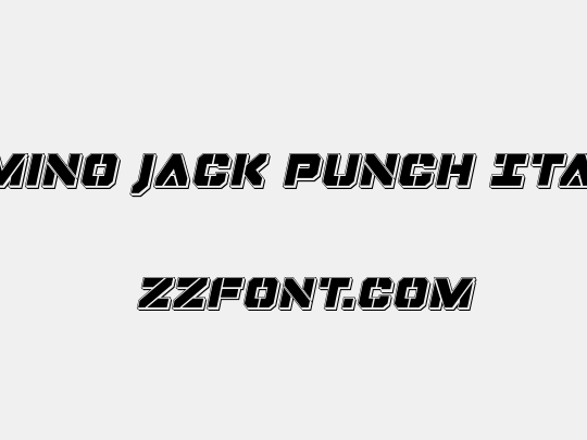 Domino Jack Punch Italic
