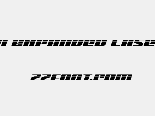 Michigan Expanded Laser Italic