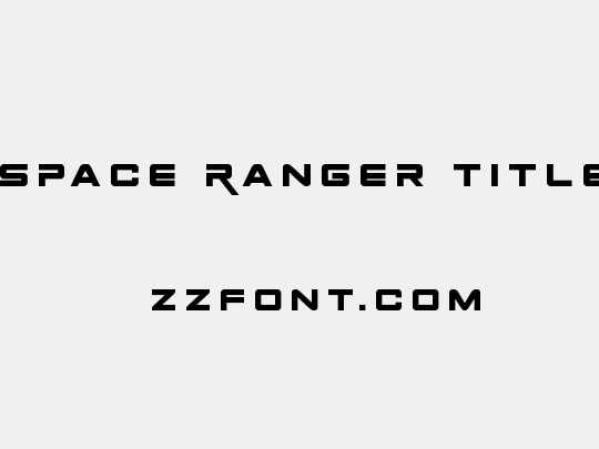 Space Ranger Title