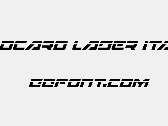 Wildcard Laser Italic