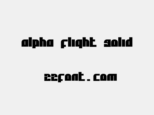 Alpha Flight Solid
