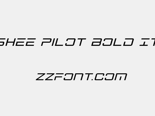 Banshee Pilot Bold Italic