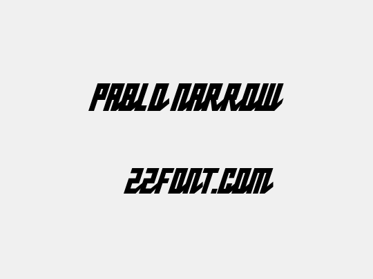 Pablo Narrow