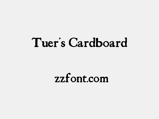 Tuer's Cardboard