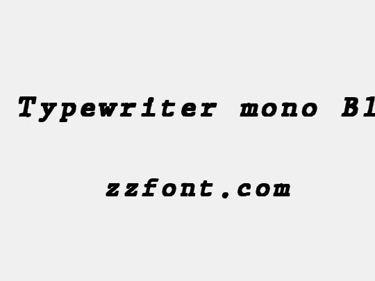 JMH Typewriter mono Black