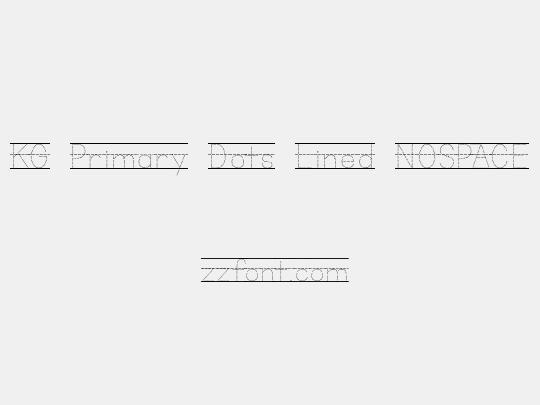 KG Primary Dots Lined NOSPACE
