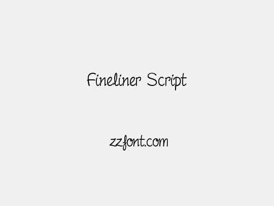 Fineliner Script