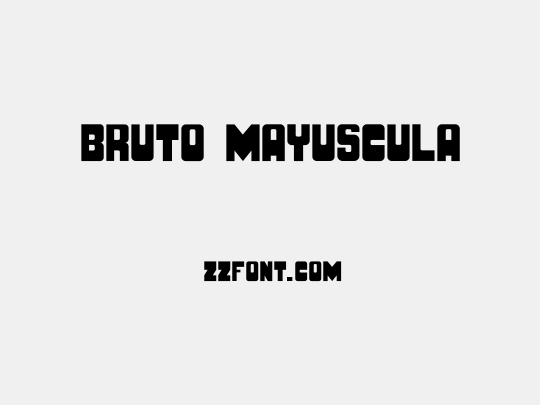 BRUTO MAYUSCULA