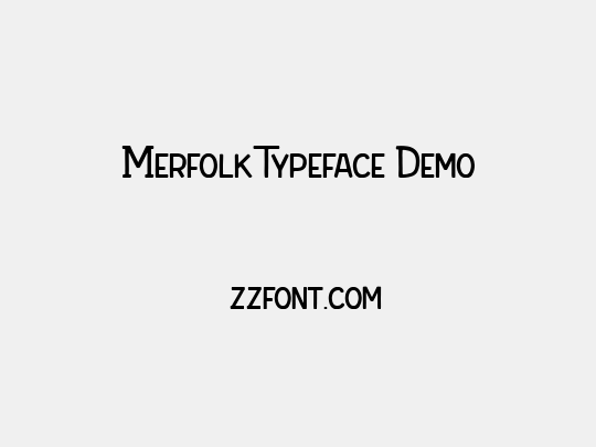 Merfolk Typeface Demo