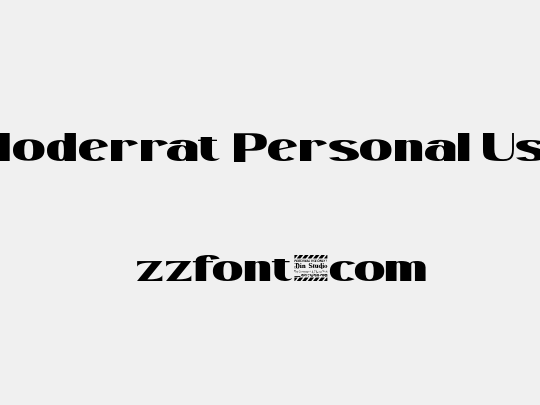 Moderrat Personal Use