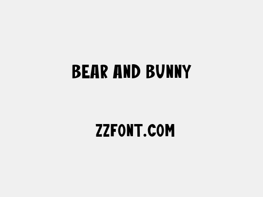 Bear And Bunny