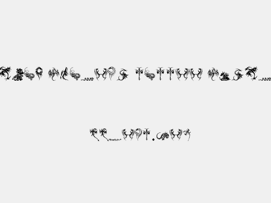 Tribal Dragons Tattoo Designs